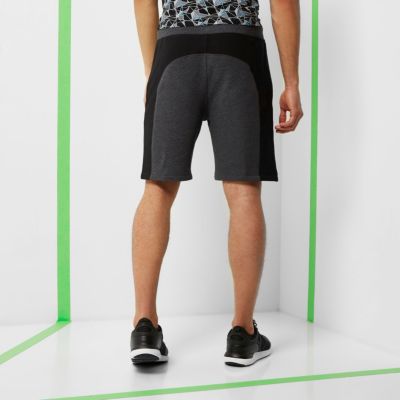 RI Active grey panel sports sweat shorts